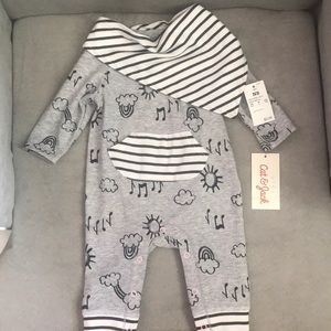 [Cat & Jack] NWT one piece with bib